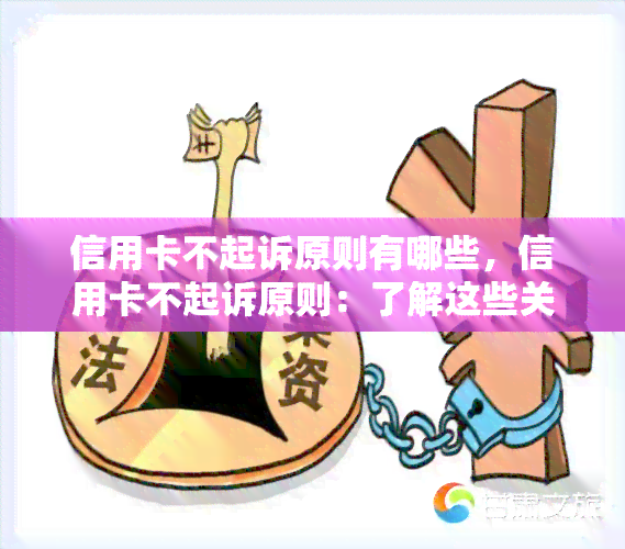 信用卡不起诉原则有哪些，信用卡不起诉原则：了解这些关键要点