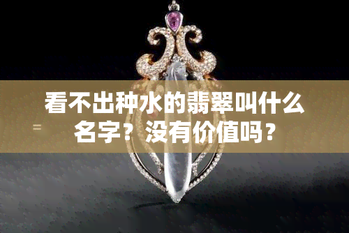 看不出种水的翡翠叫什么名字？没有价值吗？