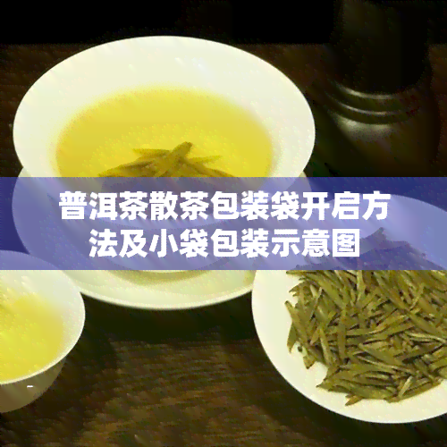 普洱茶散茶包装袋开启方法及小袋包装示意图