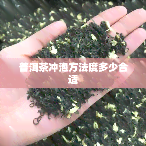 普洱茶冲泡方法度多少合适