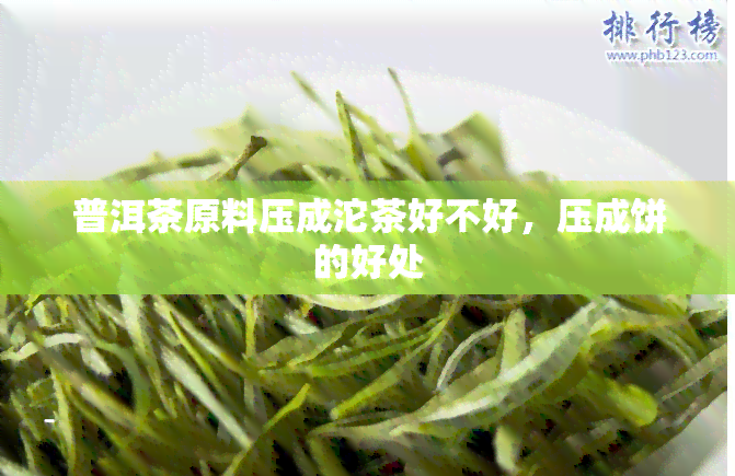 普洱茶原料压成沱茶好不好，压成饼的好处