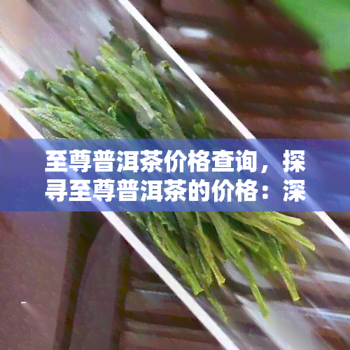 至尊普洱茶价格查询，探寻至尊普洱茶的价格：深入了解茶叶市场行情