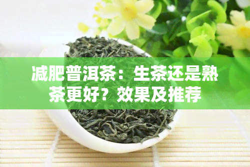 减肥普洱茶：生茶还是熟茶更好？效果及推荐