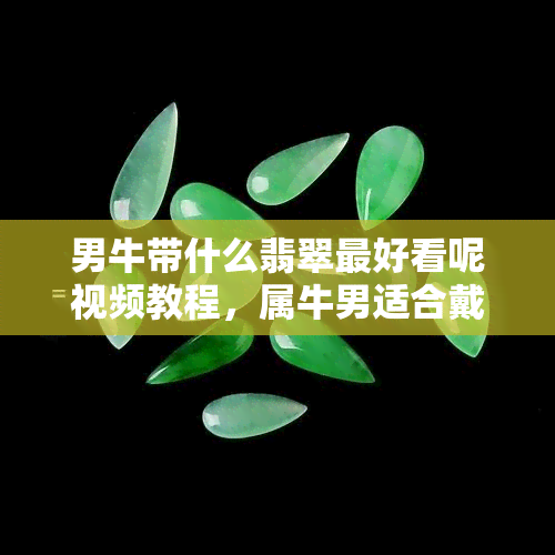 男牛带什么翡翠更好看呢视频教程，属牛男适合戴什么翡翠