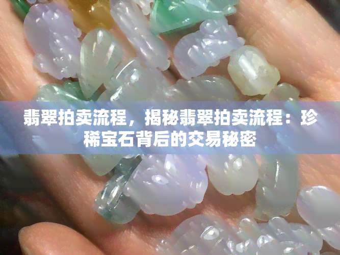 翡翠拍卖流程，揭秘翡翠拍卖流程：珍稀宝石背后的交易秘密