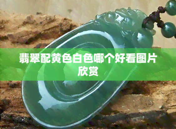 翡翠配黄色白色哪个好看图片欣赏