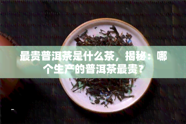 最贵普洱茶是什么茶，揭秘：哪个生产的普洱茶最贵？