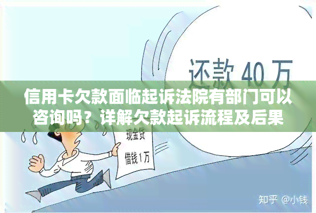 信用卡欠款面临起诉法院有部门可以咨询吗？详解欠款起诉流程及后果