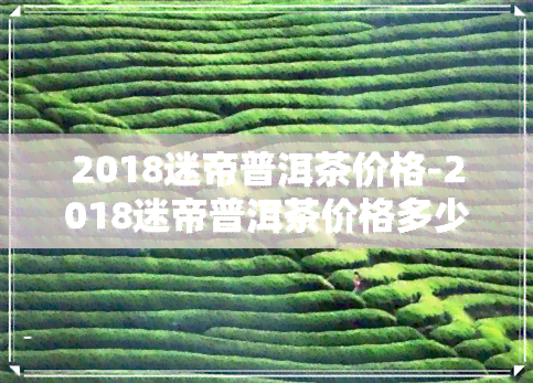 2018迷帝普洱茶价格-2018迷帝普洱茶价格多少