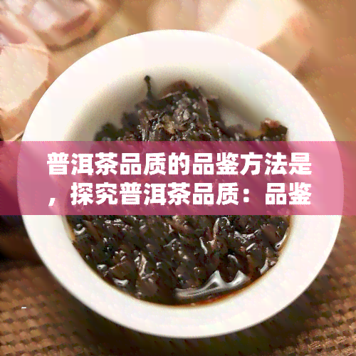 普洱茶品质的品鉴方法是，探究普洱茶品质：品鉴方法解析