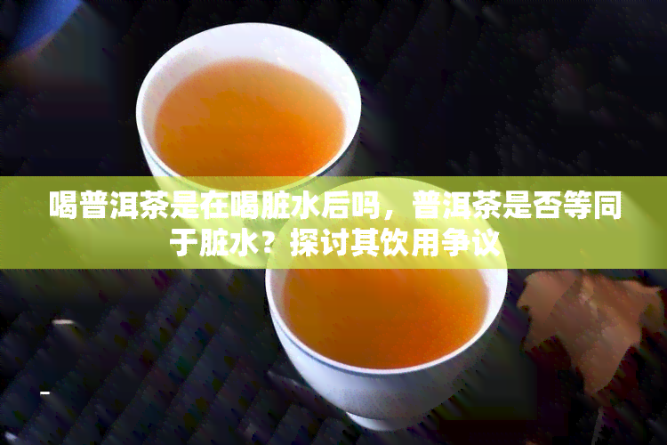 喝普洱茶是在喝脏水后吗，普洱茶是否等同于脏水？探讨其饮用争议