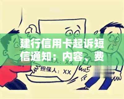 建行信用卡起诉短信通知：内容、费用与法律程序全解析