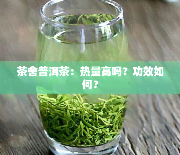 茶舍普洱茶：热量高吗？功效如何？