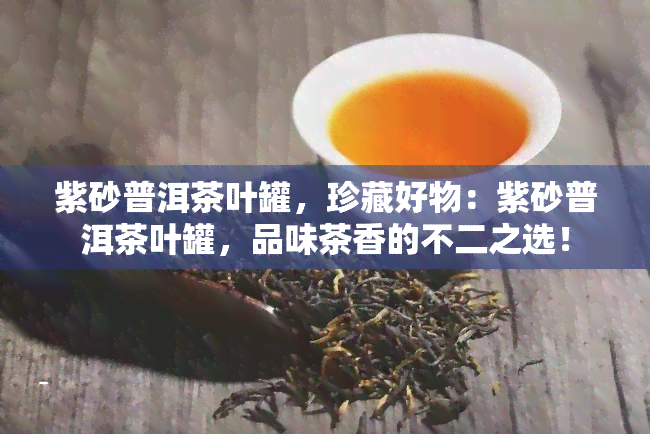 紫砂普洱茶叶罐，珍藏好物：紫砂普洱茶叶罐，品味茶香的不二之选！