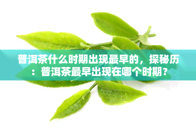 普洱茶什么时期出现最早的，探秘历：普洱茶最早出现在哪个时期？