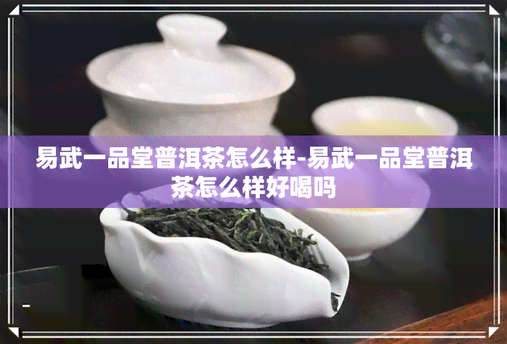 易武一品堂普洱茶怎么样-易武一品堂普洱茶怎么样好喝吗