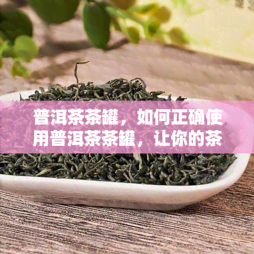 普洱茶茶罐，如何正确使用普洱茶茶罐，让你的茶叶保持状态