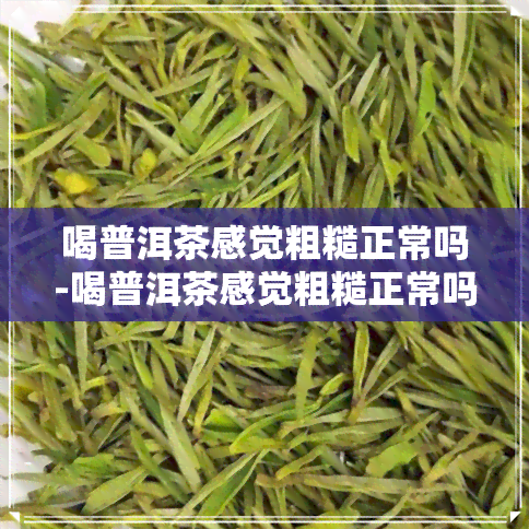 喝普洱茶感觉粗糙正常吗-喝普洱茶感觉粗糙正常吗女生