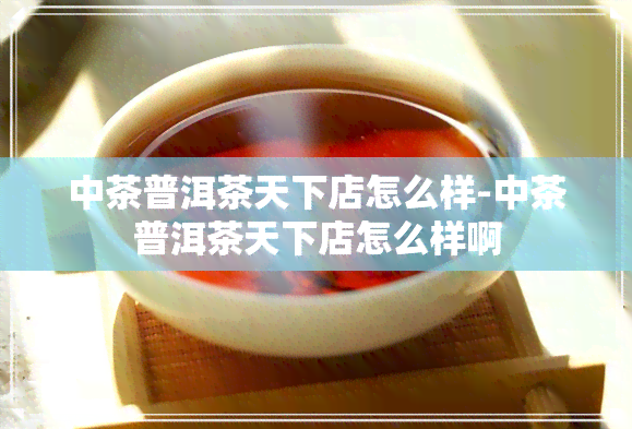 中茶普洱茶天下店怎么样-中茶普洱茶天下店怎么样啊