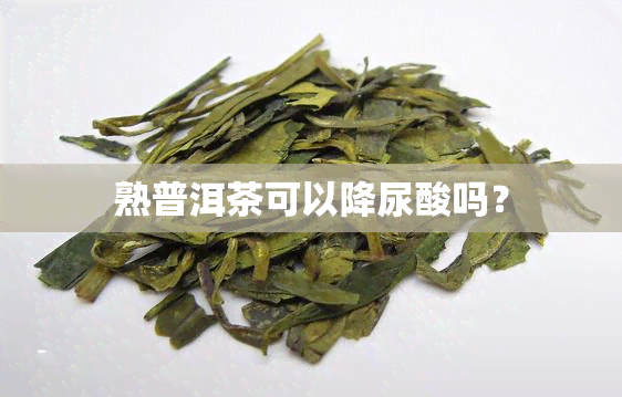 熟普洱茶可以降尿酸吗？