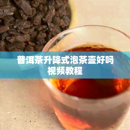 普洱茶升降式泡茶壶好吗视频教程