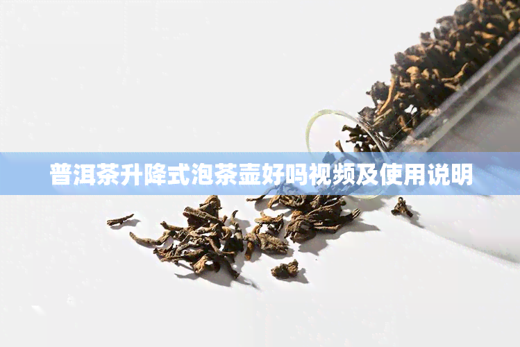 普洱茶升降式泡茶壶好吗视频及使用说明