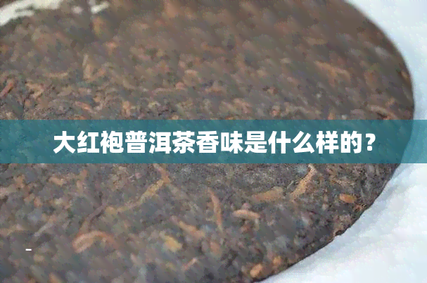 大红袍普洱茶香味是什么样的？