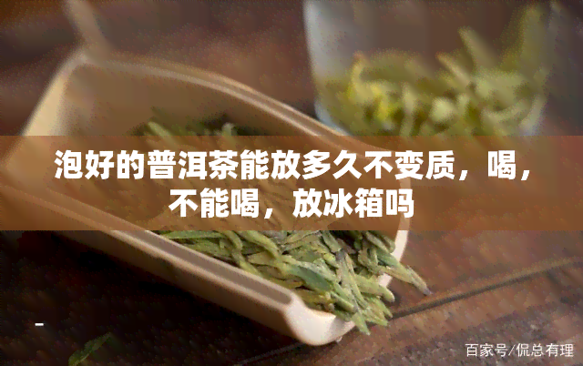 泡好的普洱茶能放多久不变质，喝，不能喝，放冰箱吗