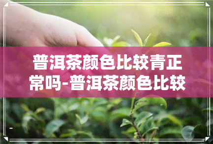 普洱茶颜色比较青正常吗-普洱茶颜色比较青正常吗为什么