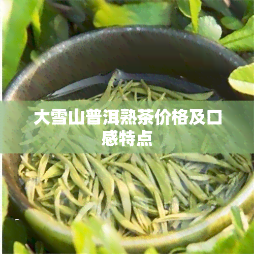 大雪山普洱熟茶价格及口感特点