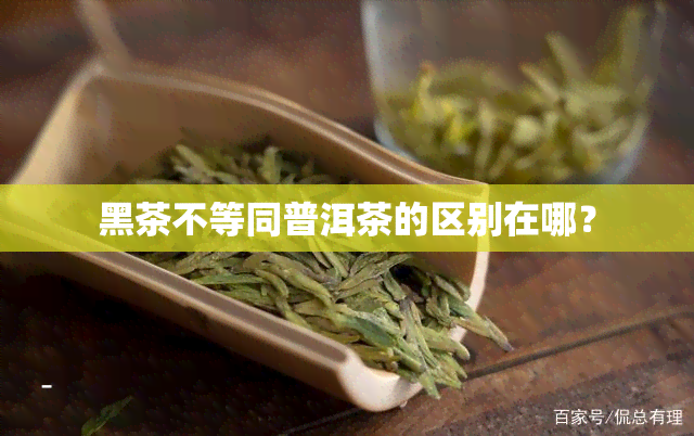 黑茶不等同普洱茶的区别在哪？