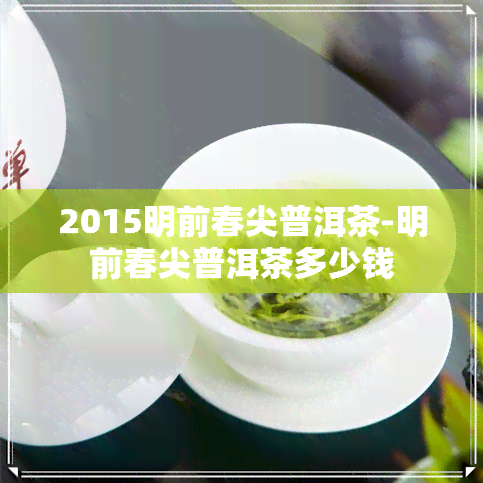 2015明前春尖普洱茶-明前春尖普洱茶多少钱