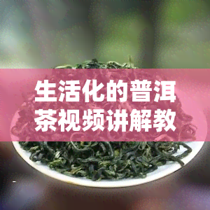 生活化的普洱茶视频讲解教程全集与下载