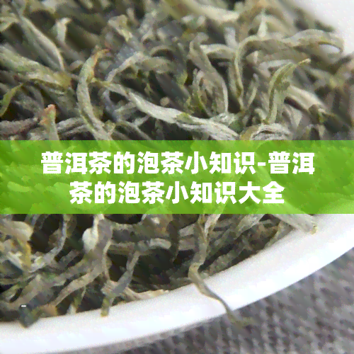 普洱茶的泡茶小知识-普洱茶的泡茶小知识大全