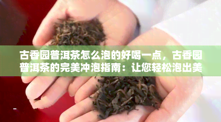 古香园普洱茶怎么泡的好喝一点，古香园普洱茶的完美冲泡指南：让您轻松泡出美味佳饮