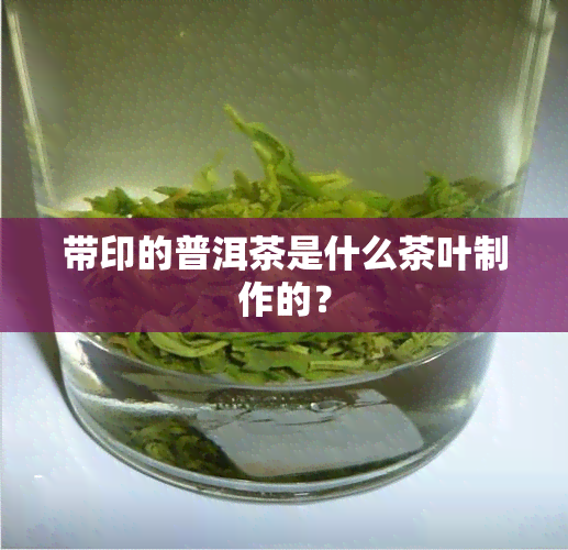 带印的普洱茶是什么茶叶制作的？