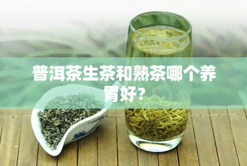 普洱茶生茶和熟茶哪个养胃好？