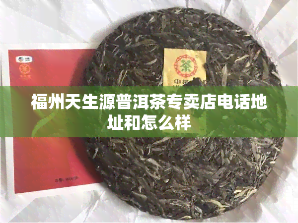 福州天生源普洱茶专卖店电话地址和怎么样