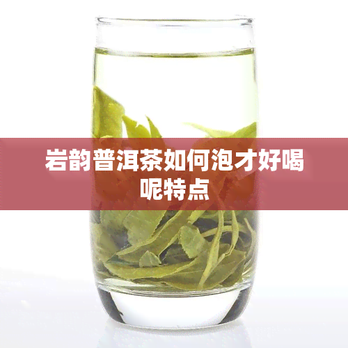 岩韵普洱茶如何泡才好喝呢特点