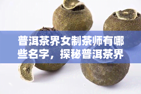 普洱茶界女制茶师有哪些名字，探秘普洱茶界：女制茶师的名字一览