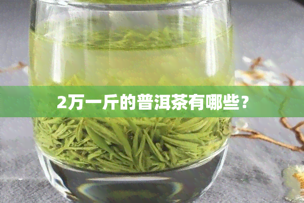 2万一斤的普洱茶有哪些？