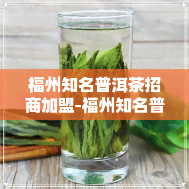 福州知名普洱茶招商加盟-福州知名普洱茶招商加盟电话