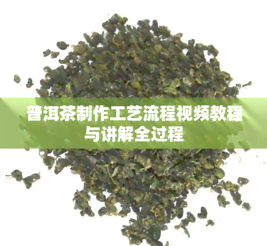 普洱茶制作工艺流程视频教程与讲解全过程