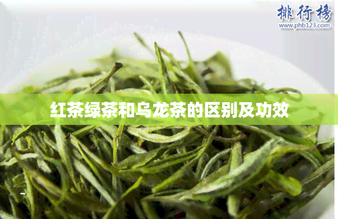 红茶绿茶和乌龙茶的区别及功效