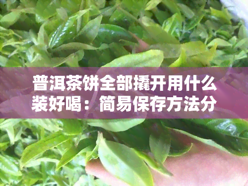 普洱茶饼全部撬开用什么装好喝：简易保存方法分享