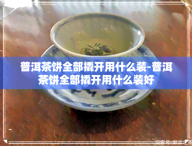 普洱茶饼全部撬开用什么装-普洱茶饼全部撬开用什么装好