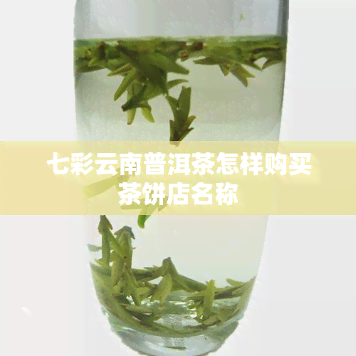 七彩云南普洱茶怎样购买茶饼店名称