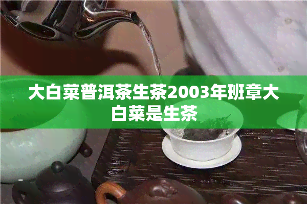 大白菜普洱茶生茶2003年班章大白菜是生茶