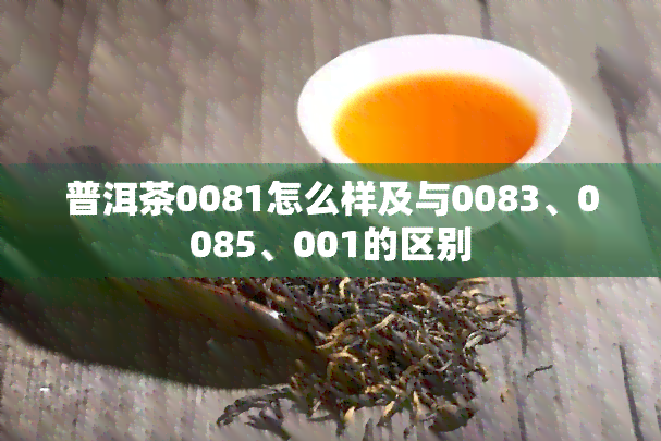 普洱茶0081怎么样及与0083、0085、001的区别