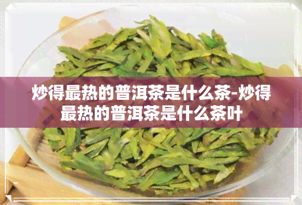 炒得最热的普洱茶是什么茶-炒得最热的普洱茶是什么茶叶